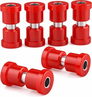 Ezgo Txt Spring Bushing Kit, Golf Cart Rear Leaf Spring Polyurethane Bushing and Sleeves for 1994-Up TXT and 1981-Up Club Car DS, GolfCart suspension Replace parts OE 70289G01 70291G02 1015583 1012303