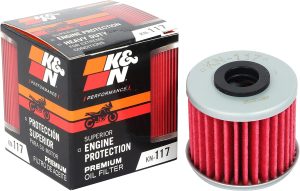 K&N Motorcycle Oil Filter: High Performance, Premium, Designed to be used with Synthetic or Conventional Oils: Fits Select Honda Vehicles (see product description for vehicles), KN-117